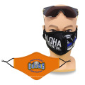 Benutzerdefinierte Logo Farbstoff Sublimation Polyester Facemask Waschbar Farbe aufspannbar anpassen meinen eigenen Wit African Sport Protection Face Maske